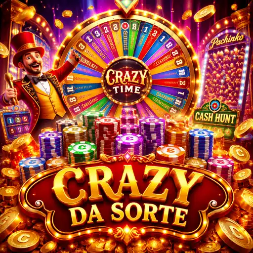 Apresentador do game show Crazy Time ao vivo girando a roda colorida