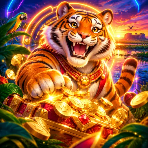 Slot Fortune Tiger com grade 3x3 e símbolo do tigre