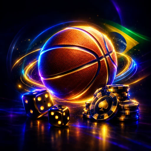 Ícone de bola de basquete para apostas na NBA